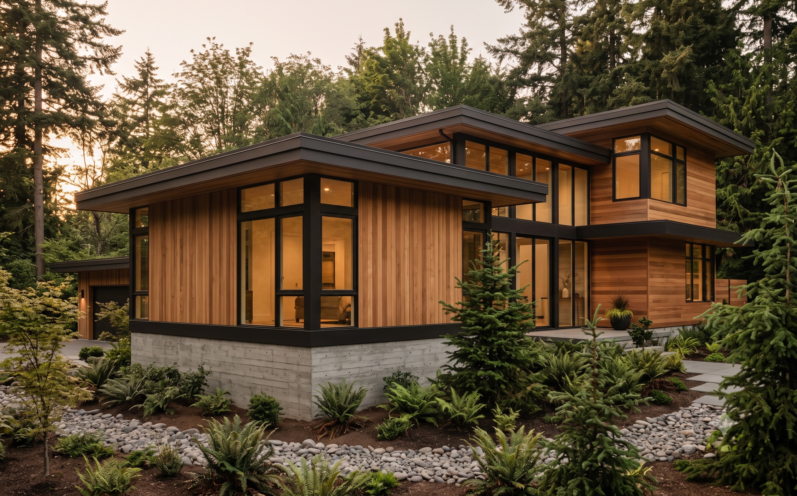 A modern Pacific Northwest home Alston plumbs and protects